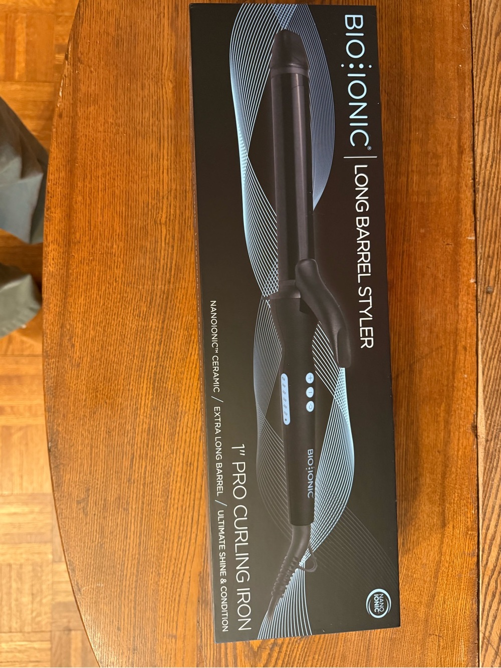 Bio Ionic Long Barrel Styler 1" Pro Curling Iron - Black